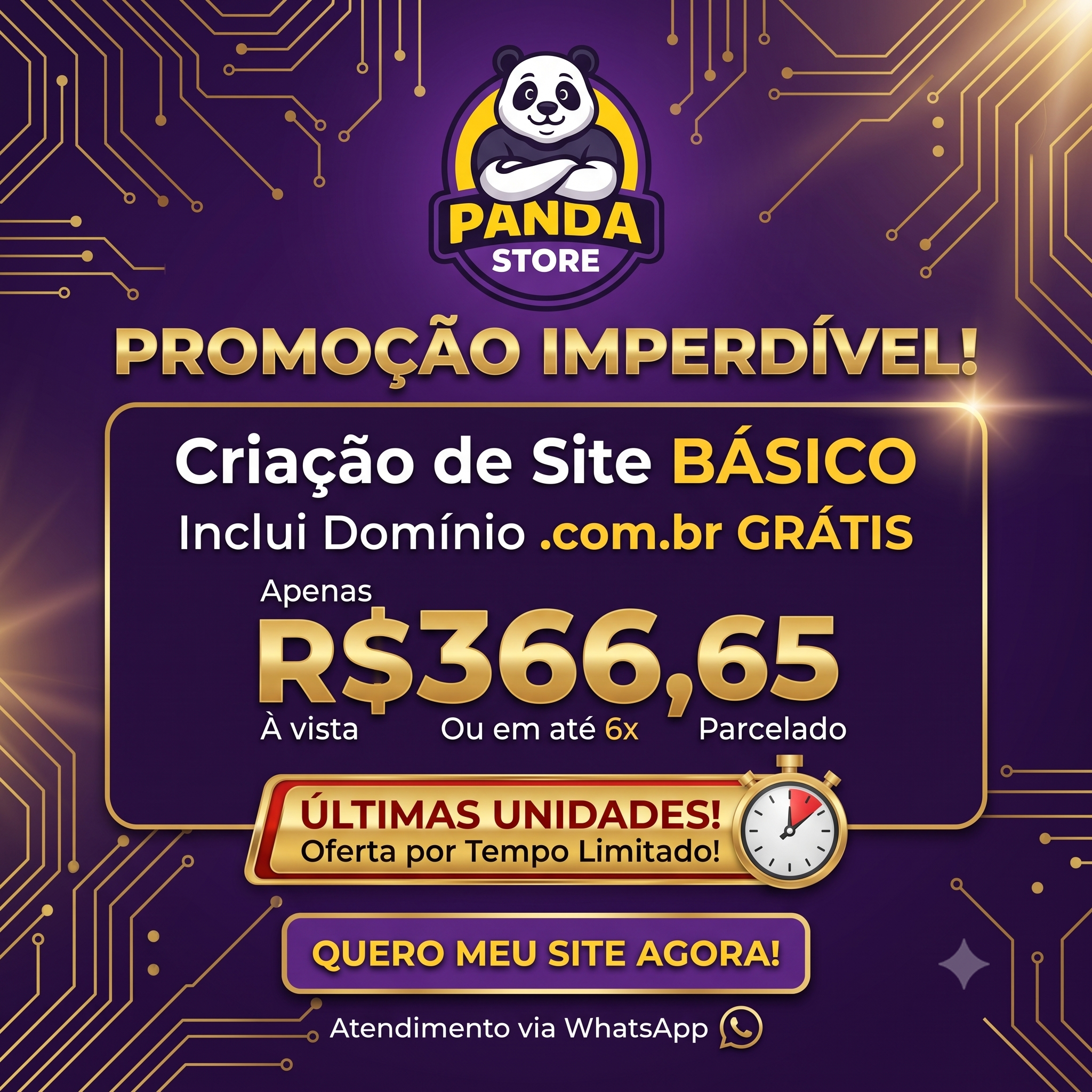 Site Básico, com domínio (.com.br)